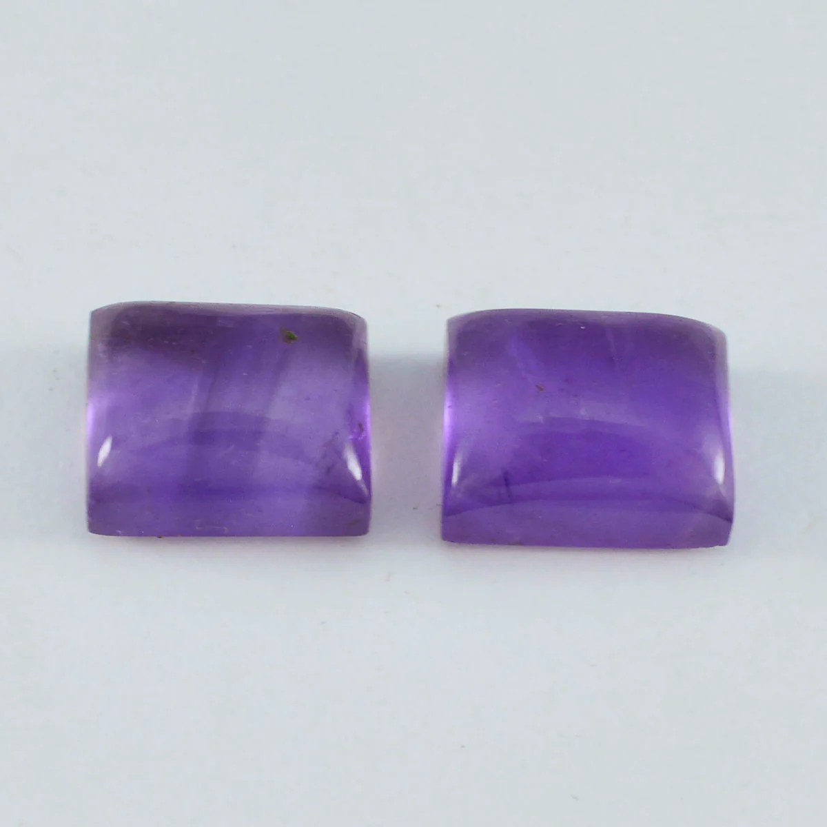 Amethyst 1PC Large 10x12 MM Emerald Cabochon Purple Polished semi Precious Loose Gemstones - Image 3