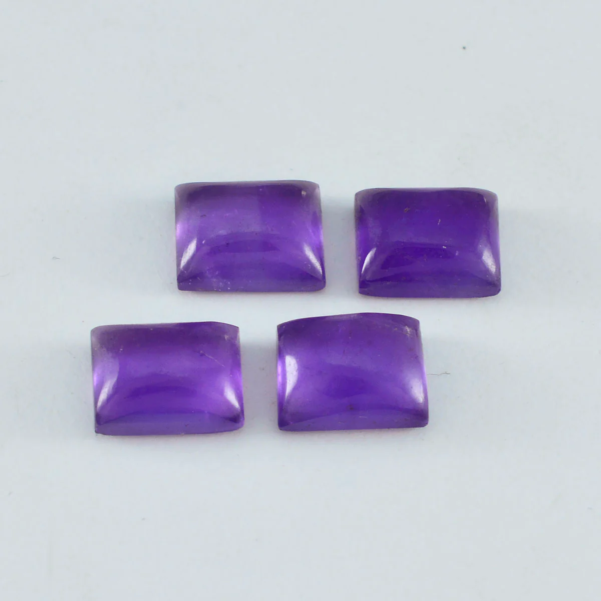 Amethyst 1PC Large 9x11 MM Emerald Cabochon Purple Brilliant semi Precious Loose Gems - Image 4
