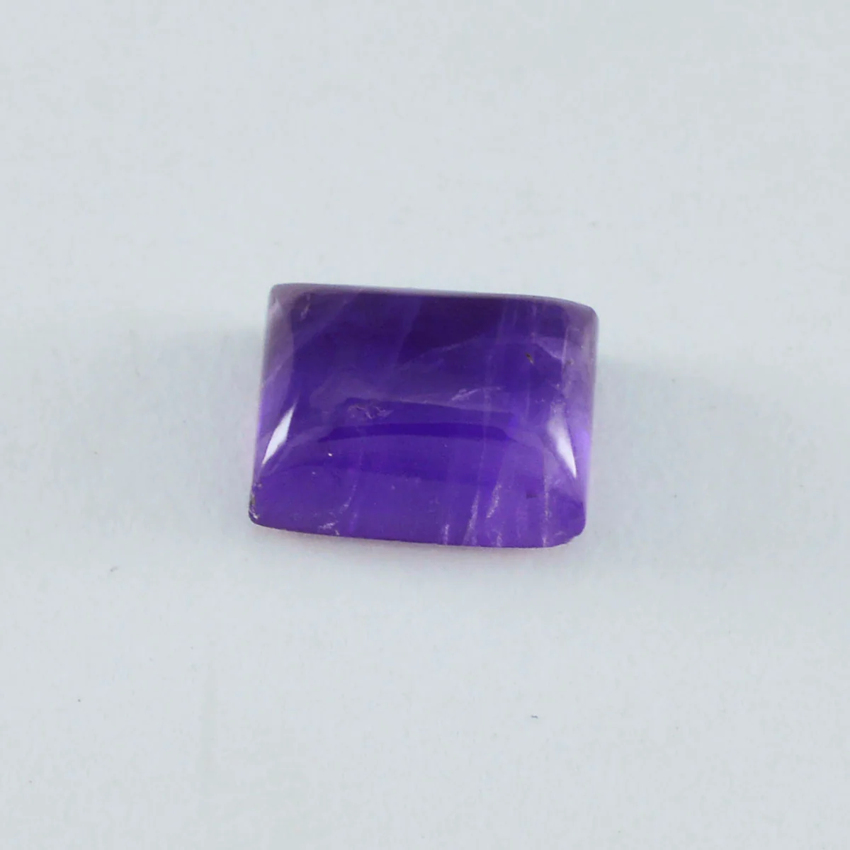 Amethyst 1PC Small 6x8 MM Emerald Cabochon Purple Natural semi Precious Loose Gemstone - Image 4