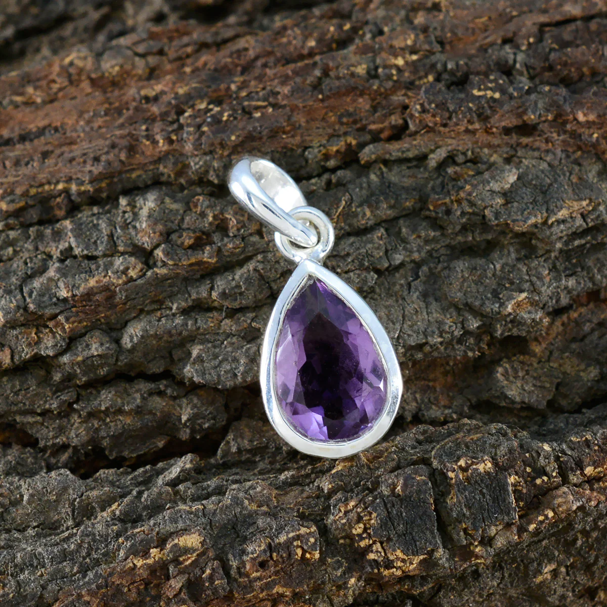Amethyst Delicate German Sterling Silver Solitaire Clara Feminine Purple Pendant Jewellery - Image 3