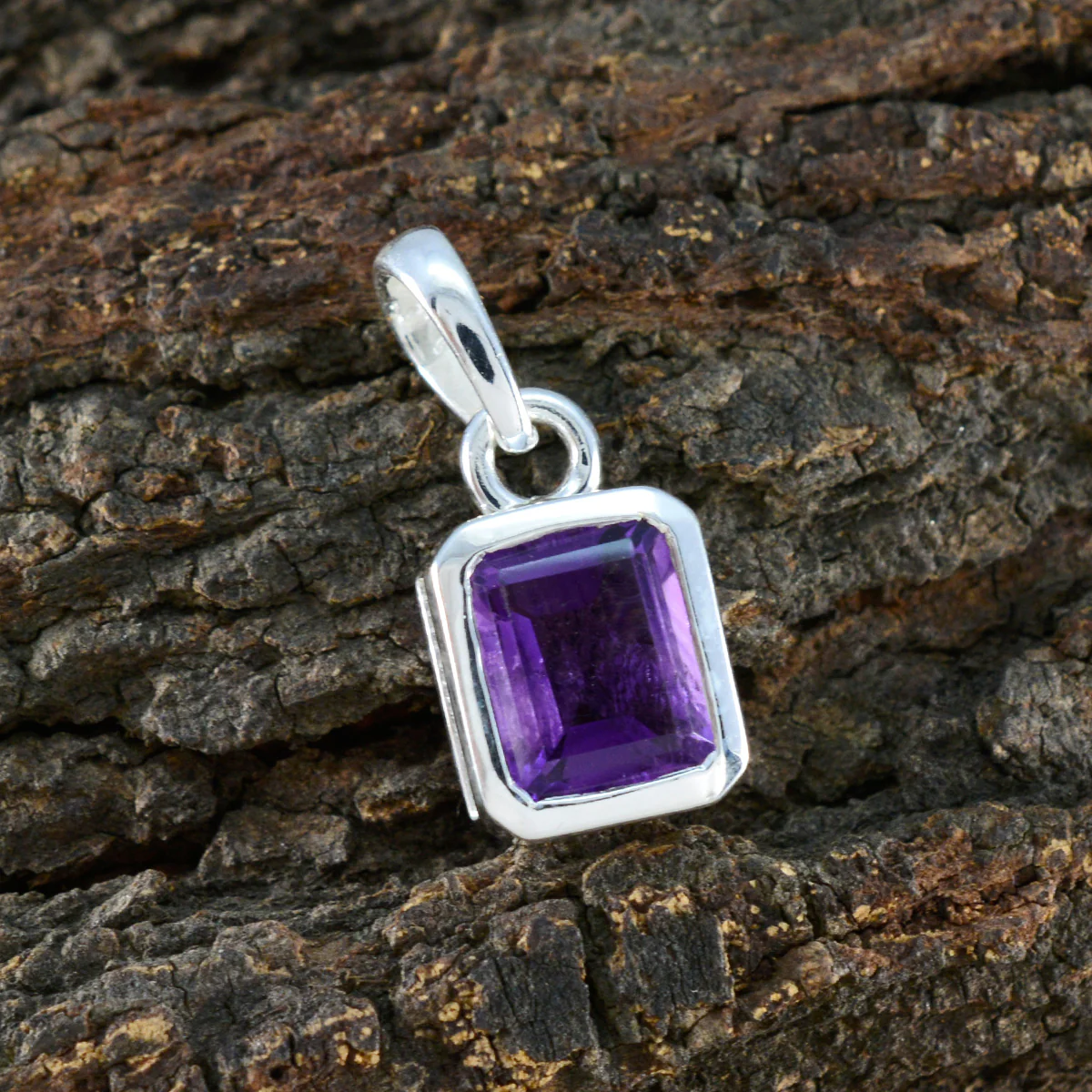 Amethyst Whisper-thin French Silver Solitaire Anna Bubble Purple Pendant Jewelry - Image 3