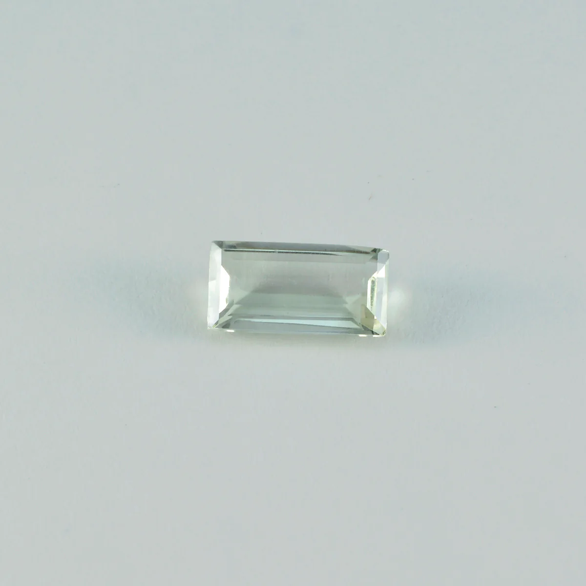 Green Amethyst 1PC Tiny 4x8 MM Baguette Faceted Green Polished Semi Precious Loose Gems - Image 3