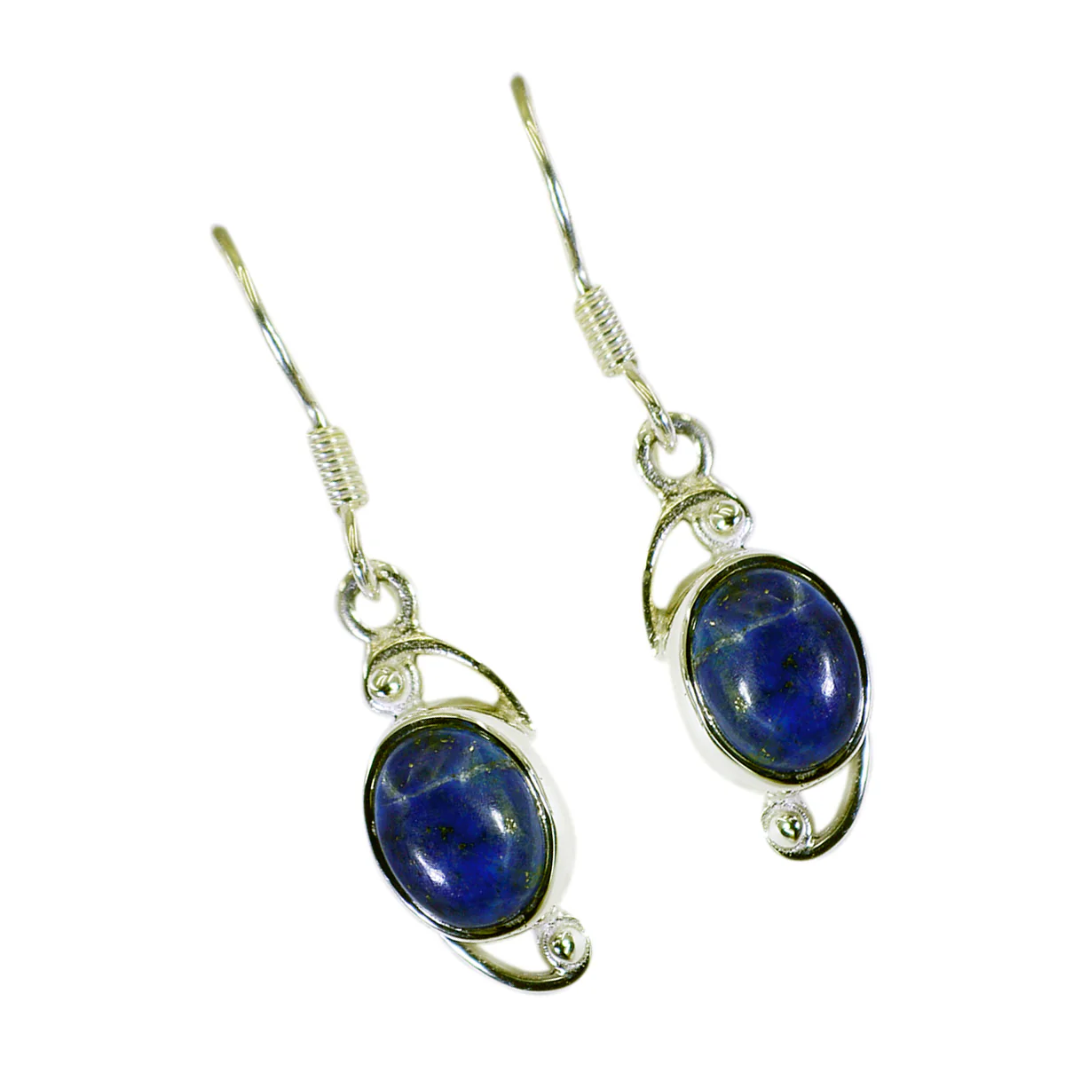 Lapis Lazuli Australian Ji-eun Solitaire Dangle Blue 925 Sterling Silver Earring - Image 3