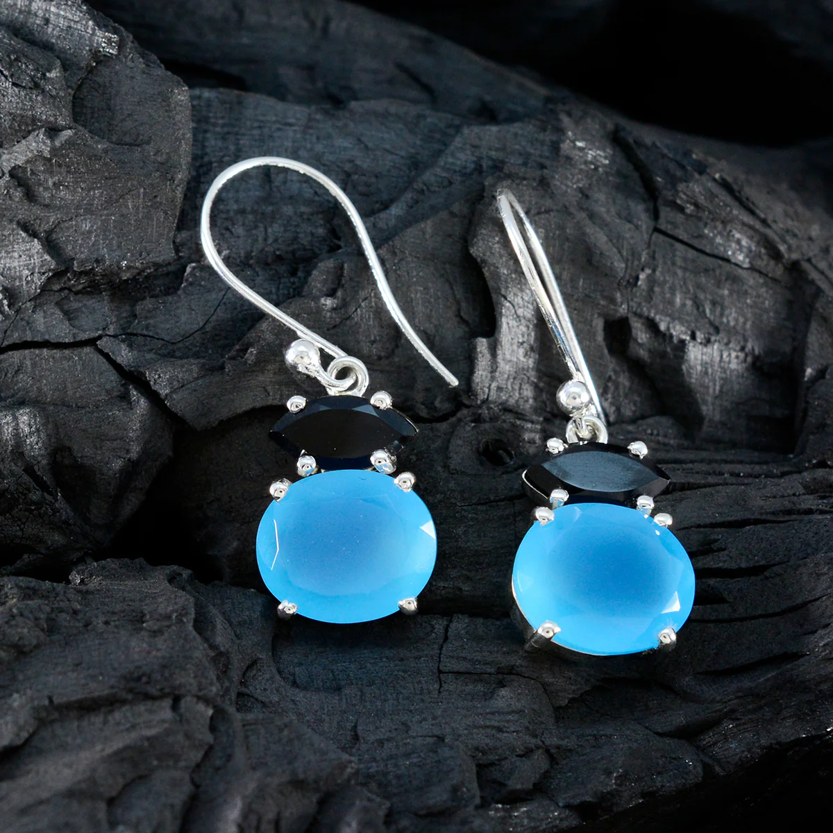 Multi Spanish Hina multiple Dangle multicolor 92.5 Silver Earring - Image 4