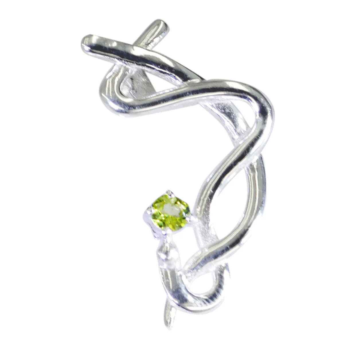 Peridot Featherlight Spanish Sterling Silver Solitaire Mariana Abstract Green Pendant Jewellery - Image 3