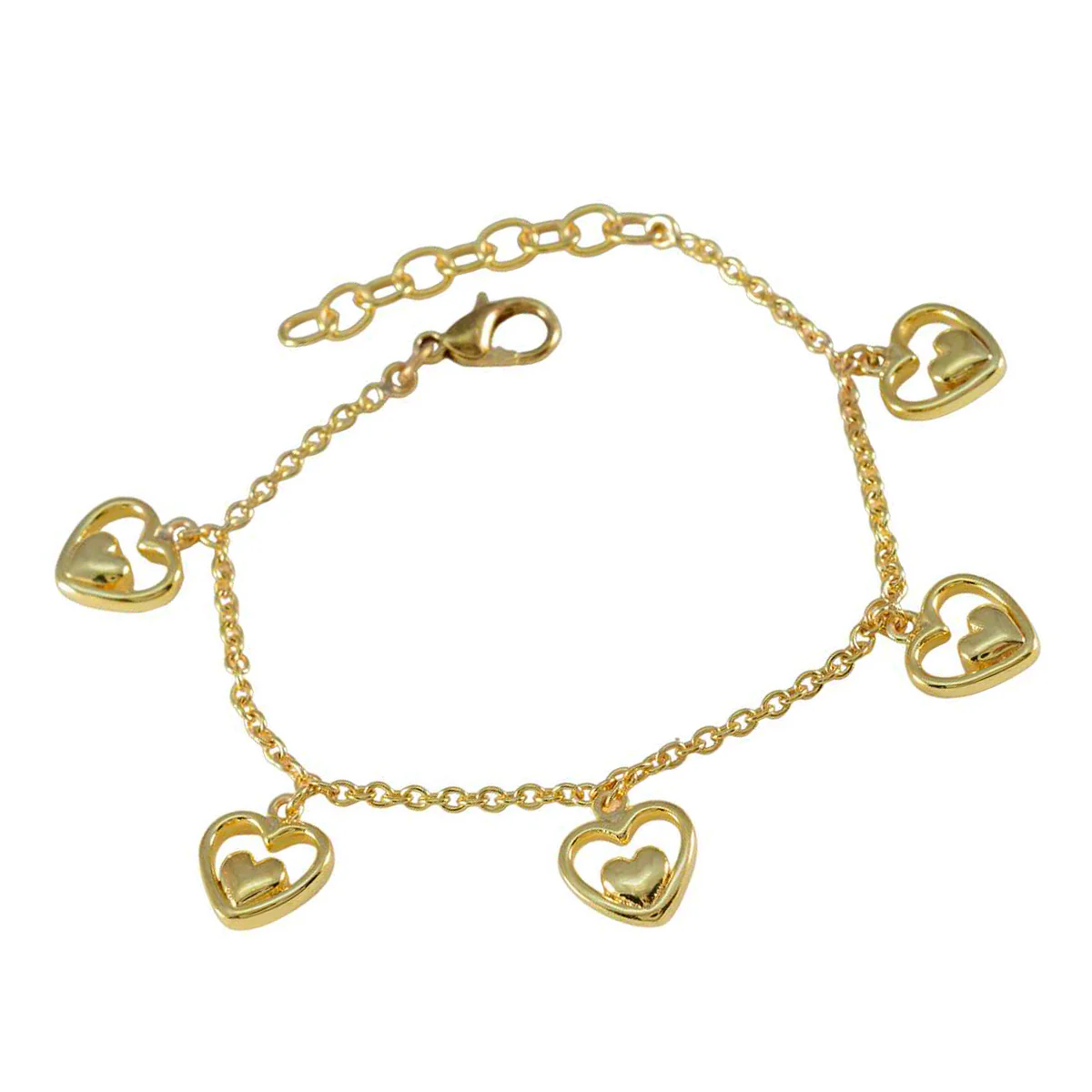 Plain April Fool’s Day Whisper-thin Gold Sterling Silver Chain Bracelet - Image 3