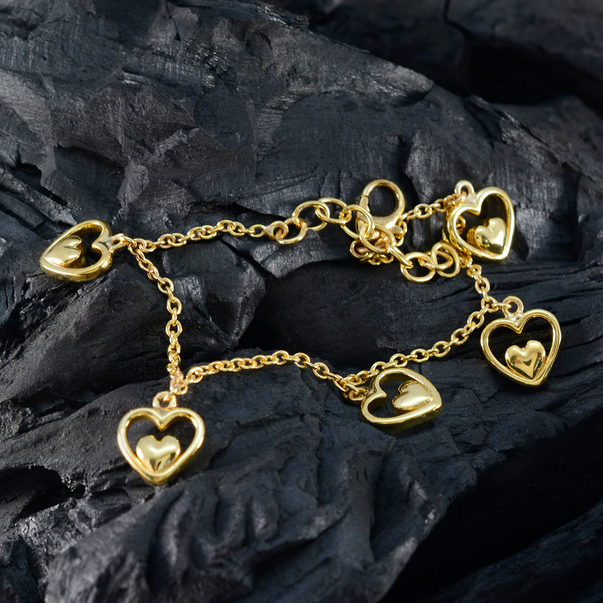 Plain April Fool’s Day Whisper-thin Gold Sterling Silver Chain Bracelet - Image 4